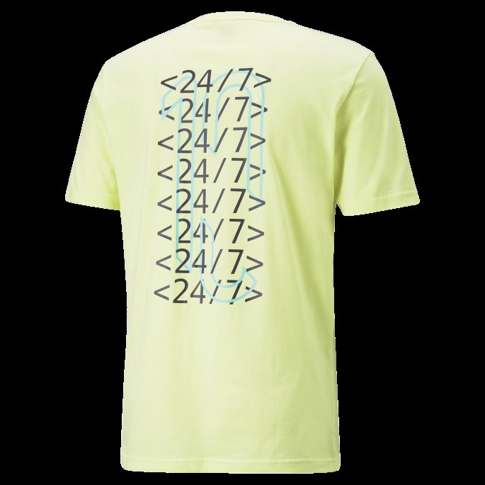 Puma På Tilbud Fresh Yellow Neymar Jr 24-7 Grafisk Fotball Tee Herre