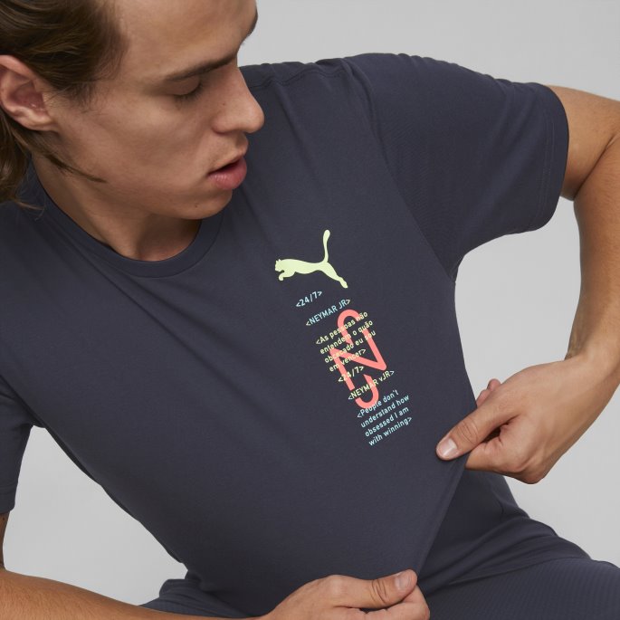 Neymar Jr 24-7 Grafisk Fotball Tee Menn Puma På Tilbud Parisian Night