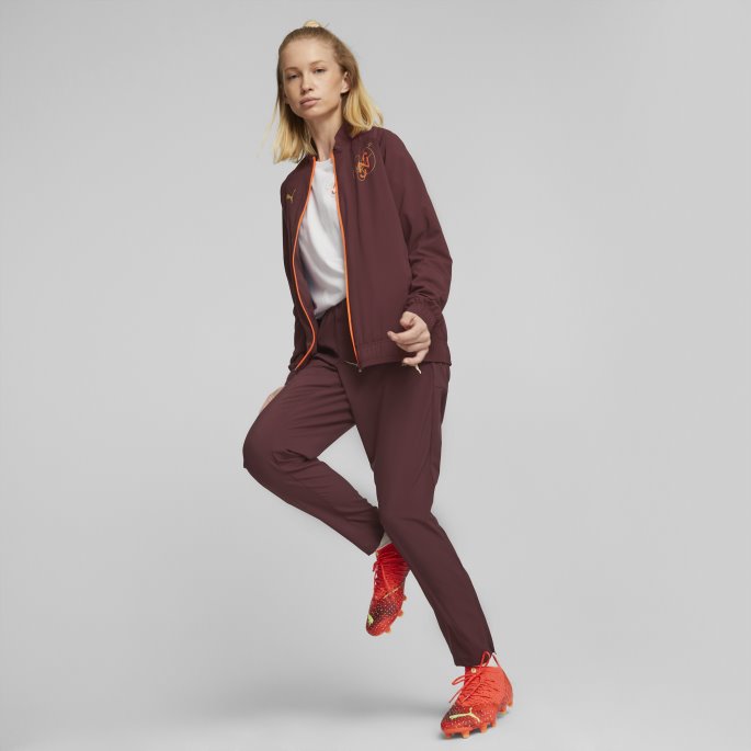 Puma På Tilbud Aubergine Neymar Jr Dream Chaser Vevd Fotballjakke Dame