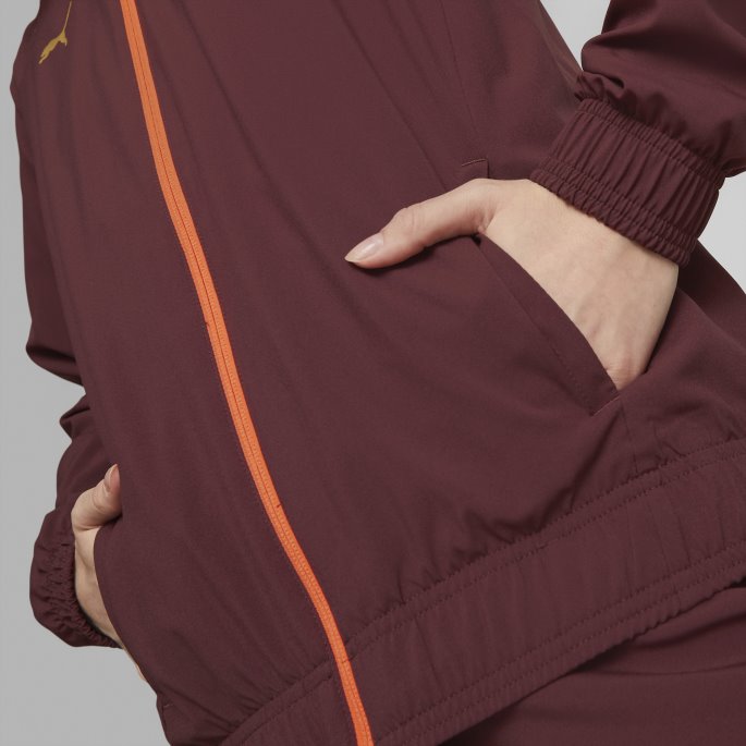 Puma På Tilbud Aubergine Neymar Jr Dream Chaser Vevd Fotballjakke Dame