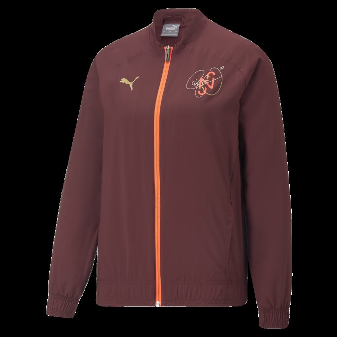 Puma På Tilbud Aubergine Neymar Jr Dream Chaser Vevd Fotballjakke Dame