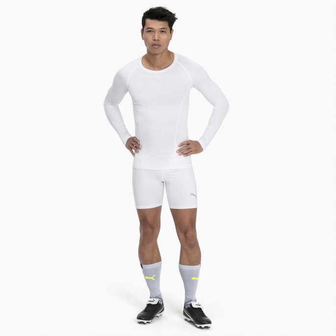 Liga Baselayer Kort Herre Tights Hvit Puma På Tilbud