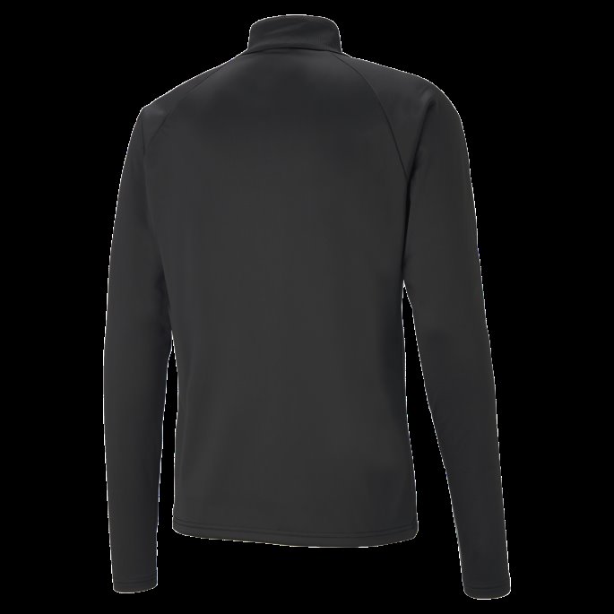 Puma På Tilbud Svart-hvit Teamliga Quarter-zip Herrefotball Topp