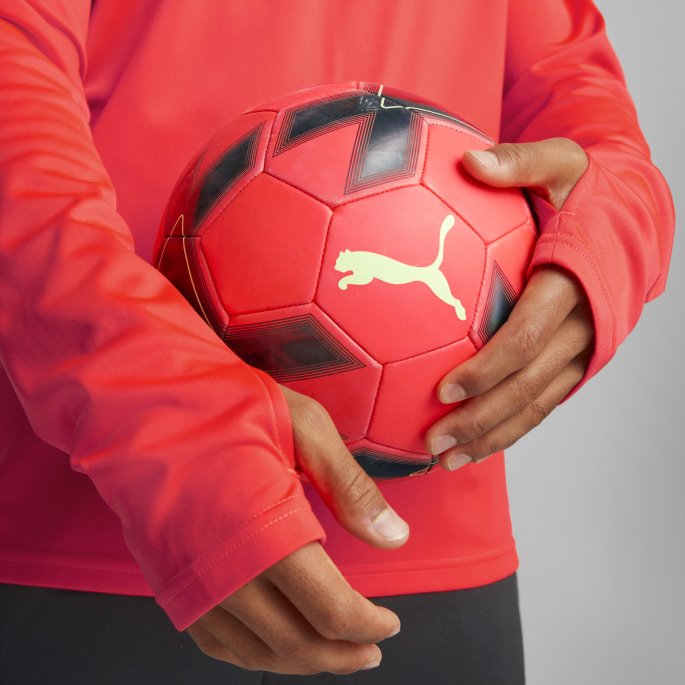 Brennende Korallsvart Puma På Salg Teamliga Quarter-zip Herrefotball Topp