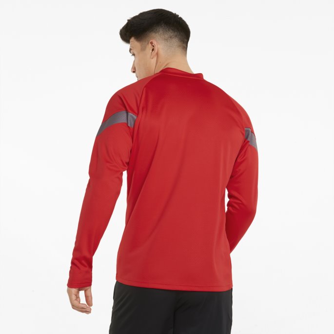 Rødrøkt Perle-sølv Lagfinaletrening Quarter-zip Herrefotball Puma På Salg