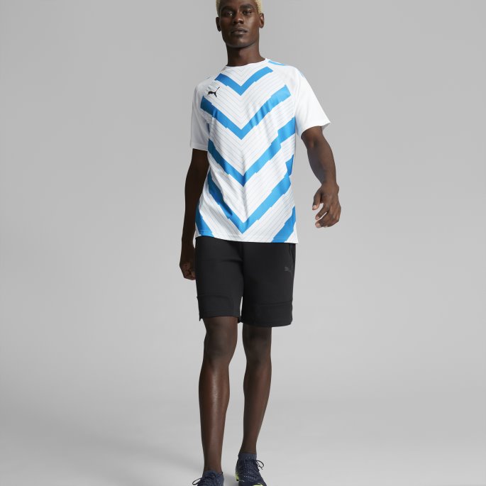Puma På Salg Teamliga Grafisk Herretrøye White-ocean Dive