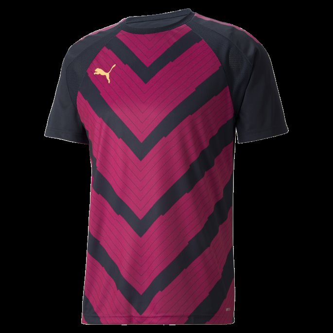Puma På Tilbud Parisisk Natt-fuchsia-sitrus Teamliga Grafisk Herretrøye