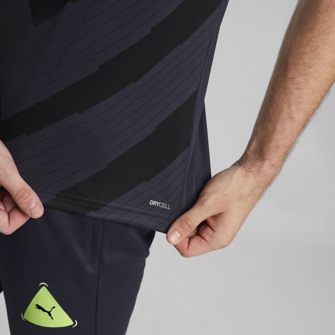 Puma På Salg Teamliga Grafisk Herretrøye Parisian Night-fizzy Light