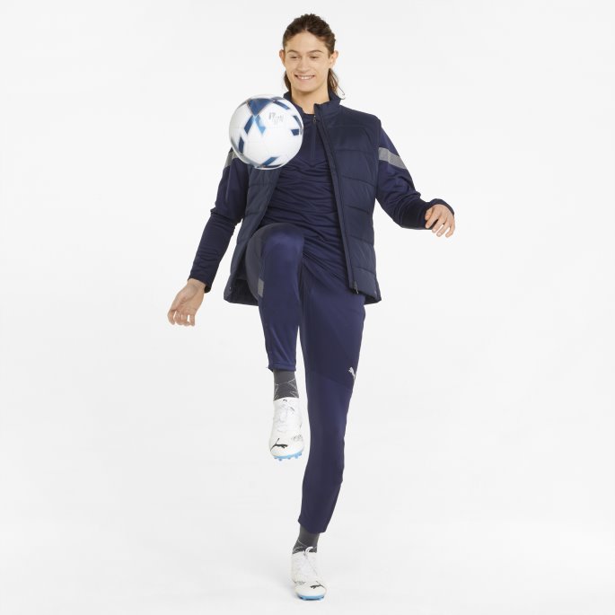 Teamliga Herre Fotball Vest Jakke Puma På Salg Peacoat