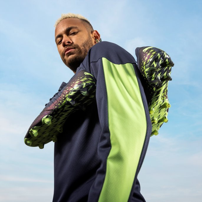 Puma På Salg Parisian Night-fizzy Light Individuell Finale Fotball Kvart-zip Topp Menn