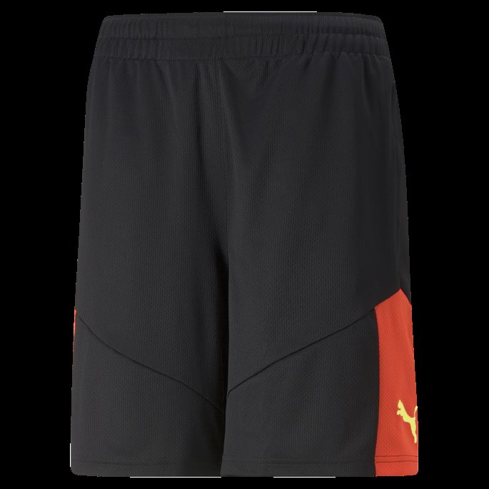 Svart-ild Coral Puma På Salg Individuell Finale Fotball Trening Shorts Menn
