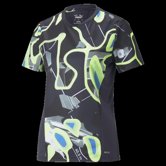 Individualliga Grafisk Damefotballdrakt Parisian Night-fizzy Light Puma På Salg