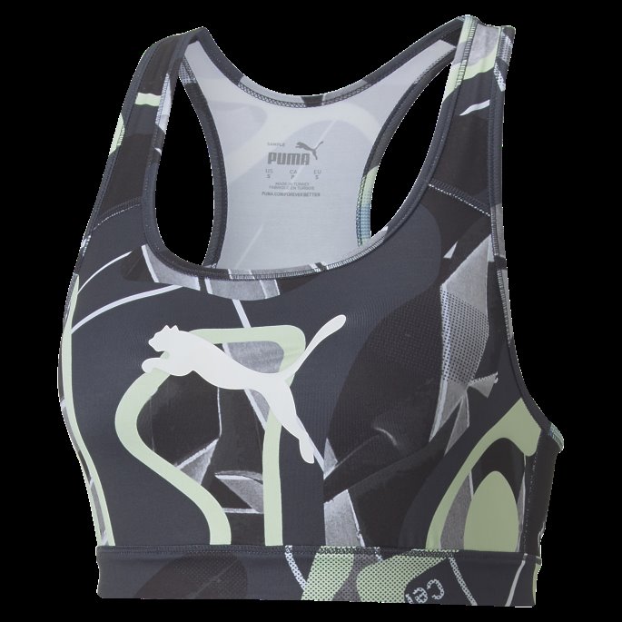 Parisian Night-fizzy Light Individualliga Mid Impact Sports-bh For Kvinner Puma På Salg