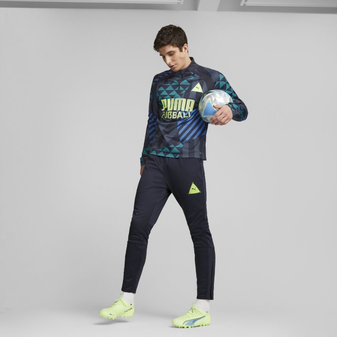 Puma På Tilbud Parisisk Natt-blå Glimmer Fu Ball Park Fotball Topp Menn