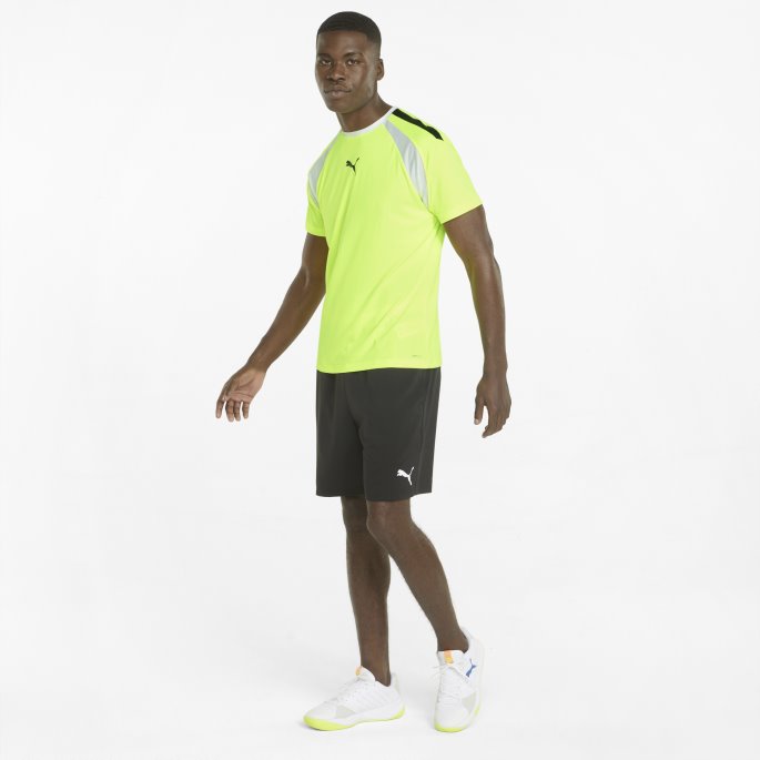 Puma På Salg Gul Våken-svart Teamliga Herre-t-skjorte