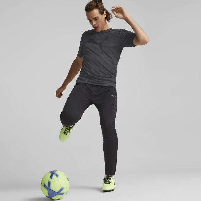 Individualrise Fotball Logo T-skjorte Menn Puma På Tilbud Asfalt-svart