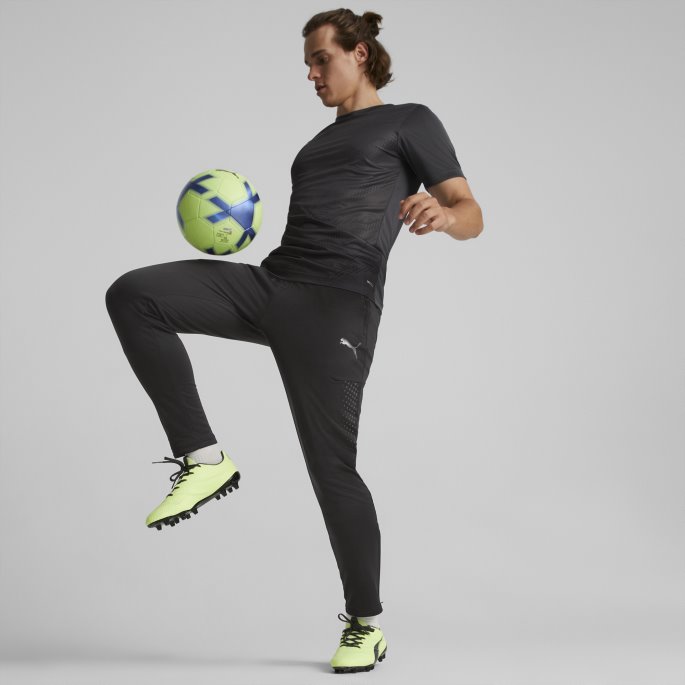 Asfalt-svart Puma På Salg Individualrise Fotball Grafisk Tee Menn