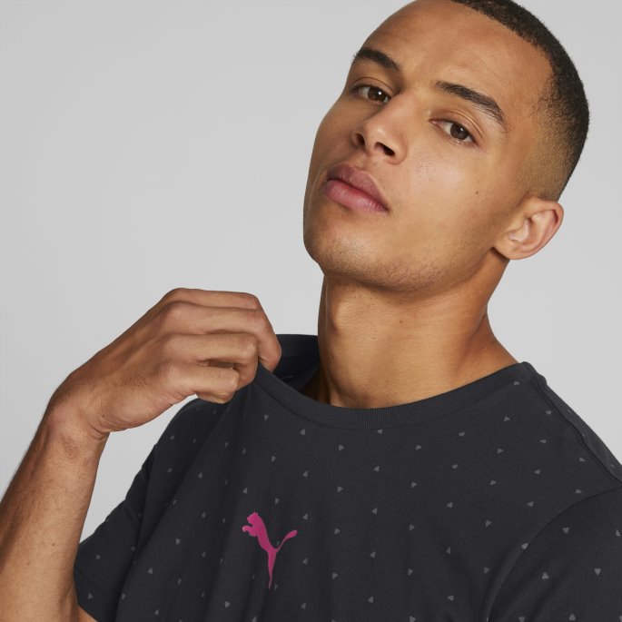 Svart Puma På Salg Håndball Tee Menn