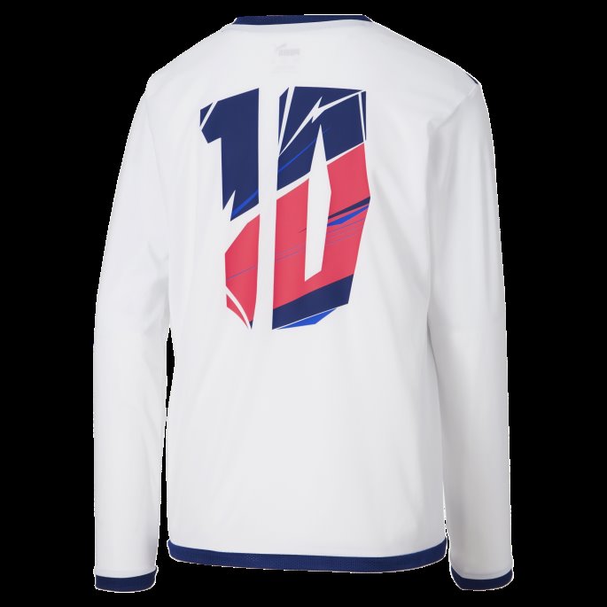 Puma På Tilbud X Christian Pulisic Cp10 Langermet Fotballdrakt Store Barn Hvit