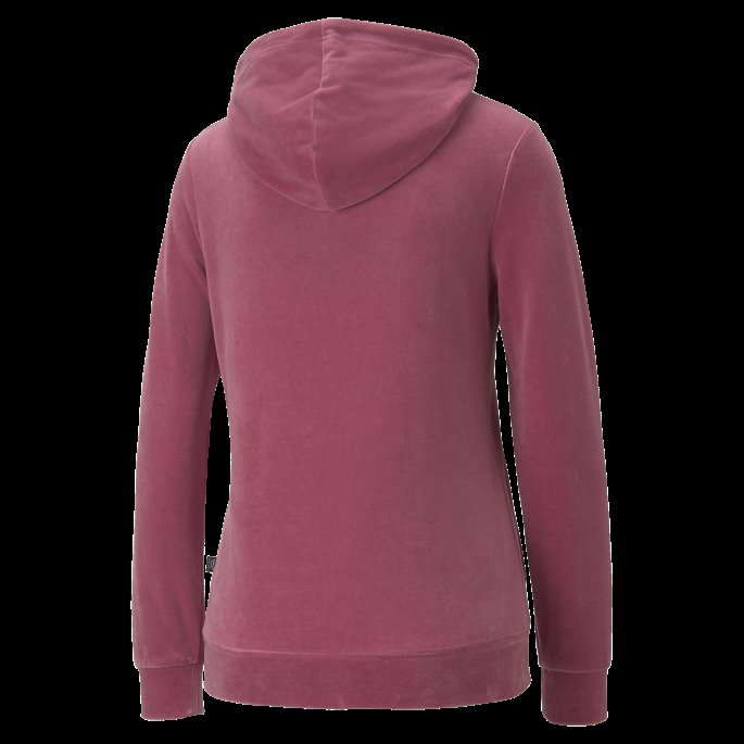 Puma På Tilbud Dusty Orchid Essentials+ Hettegenser I Velour Kvinner