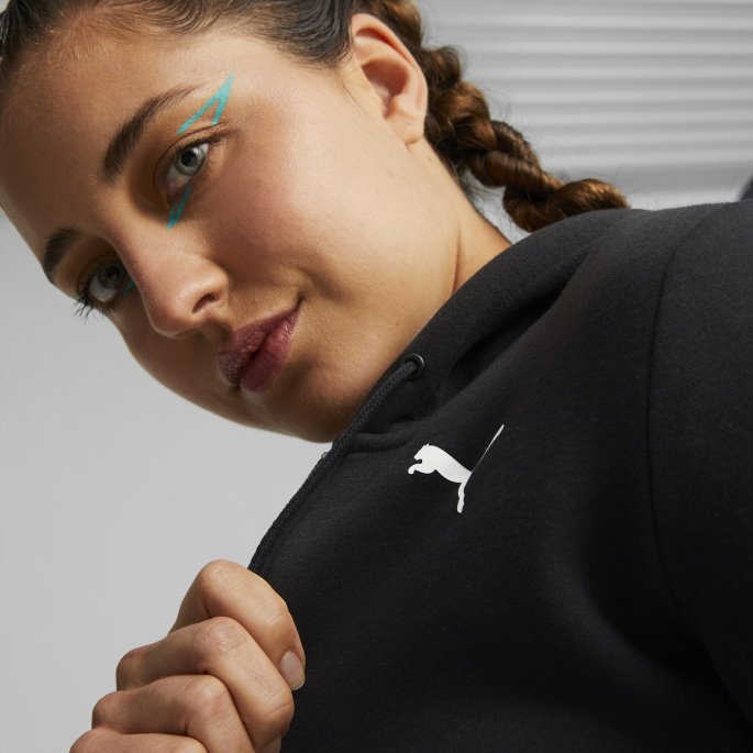 Puma På Tilbud Svart Klassisk Treningsdress Med Hette Kvinner