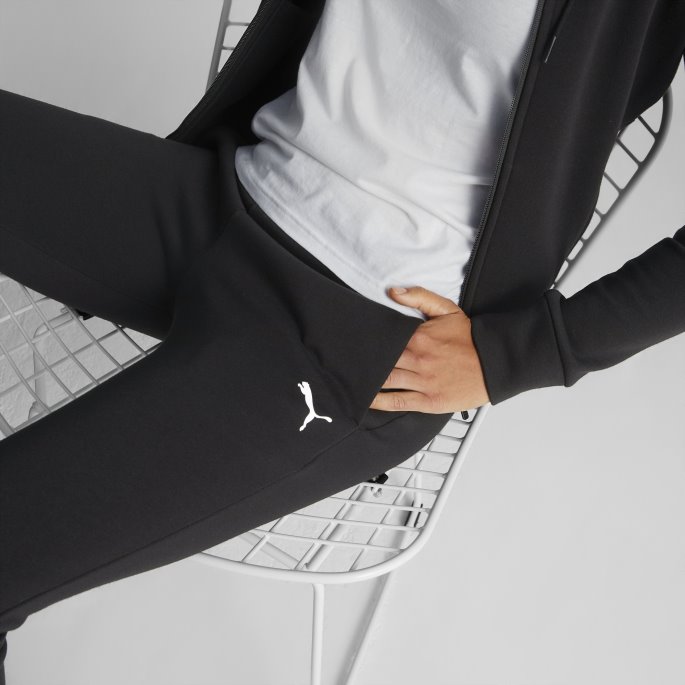Puma På Tilbud Svart Klassisk Treningsdress Med Hette Kvinner