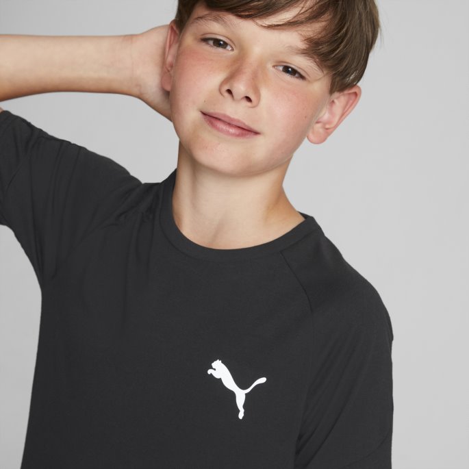 Evostripe Tee Ungdom Svart Puma På Salg
