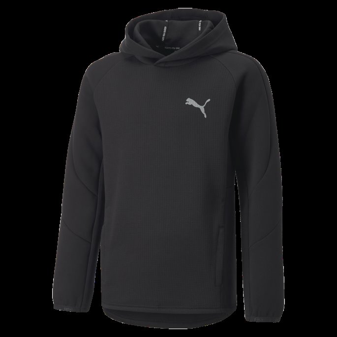 Puma På Tilbud Svart Evostripe Hettegenser For Ungdom
