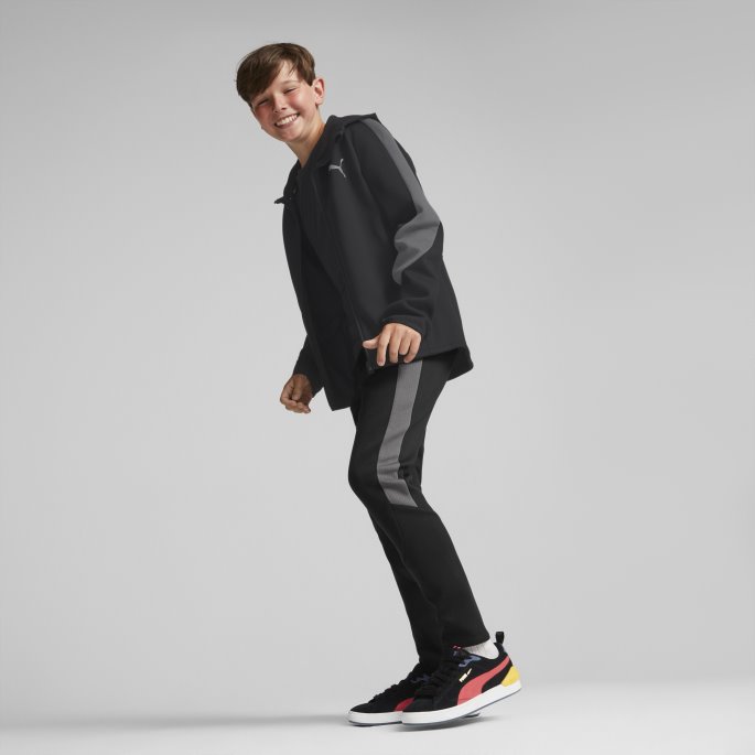 Evostripe Ungdomsjakke Med Full Glidelås Svart Puma På Salg