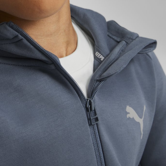 Puma På Tilbud Kveld Himmel Evostripe Full Glidelås Jakke Ungdom