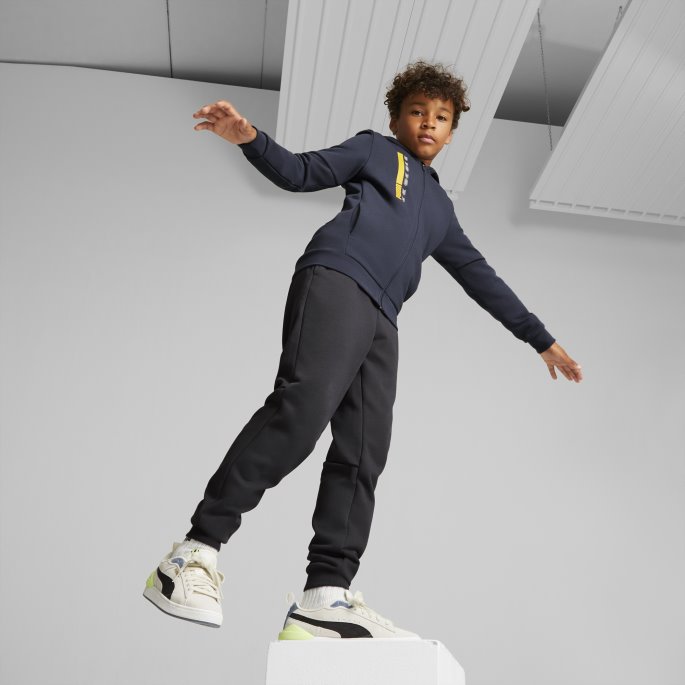 Puma På Tilbud Parisian Night Active Sports Hettegenser For Ungdom Med Full Glidelås
