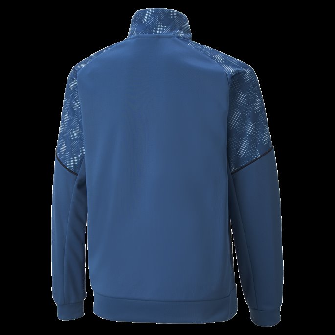 Puma På Tilbud Aktiv Sport Polyester Jakke Med Full Glidelås Ungdom Lake Blue