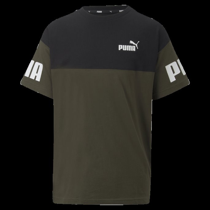 Forest Night Power Color Block Tee Ungdom Puma På Salg