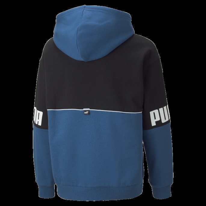 Lake Blue Puma På Tilbud Power Color Block Hettegenser Ungdom