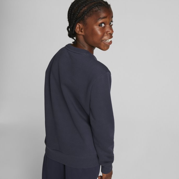 Alfa-trykt Sweatshirt Med Rund Hals Til Ungdom Parisian Night Puma På Tilbud