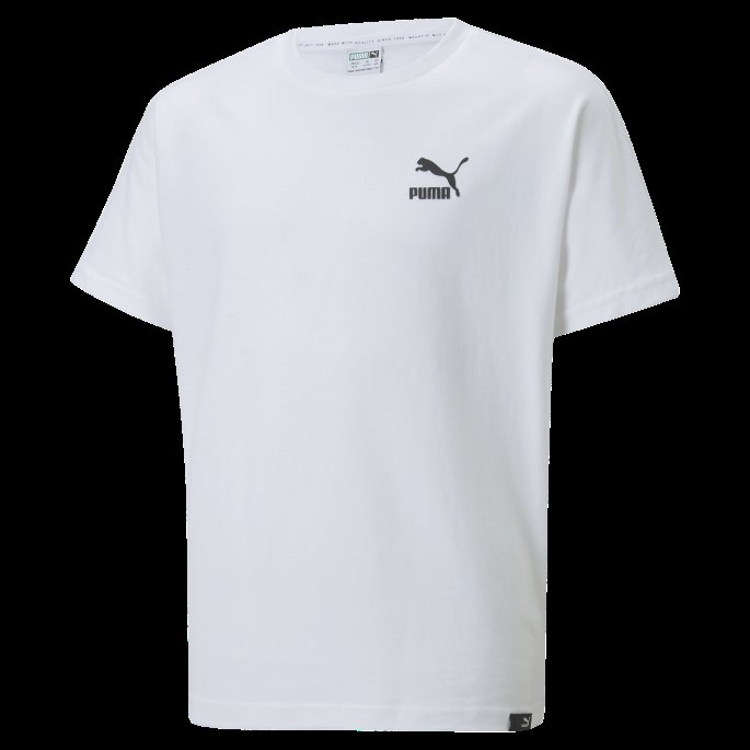 Puma På Salg Hvite Klassikere Matchers Tee Ungdom