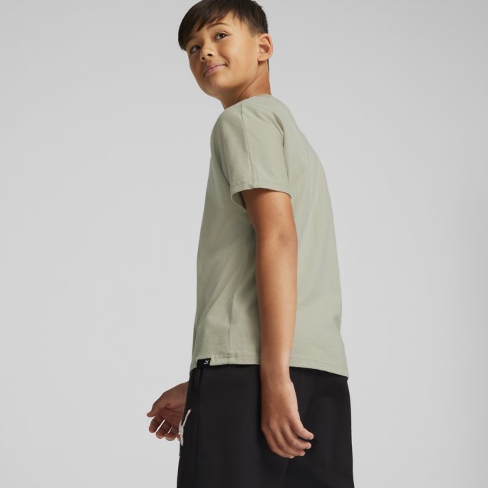 Puma På Tilbud Pebble Grey Classics Matchers Tee Ungdom