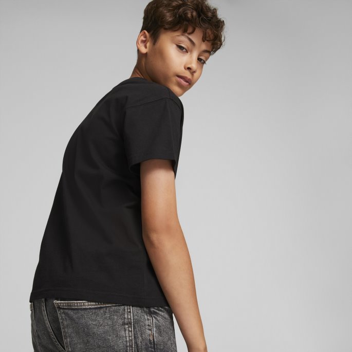 Puma På Tilbud Svart Fandom Tee Ungdom