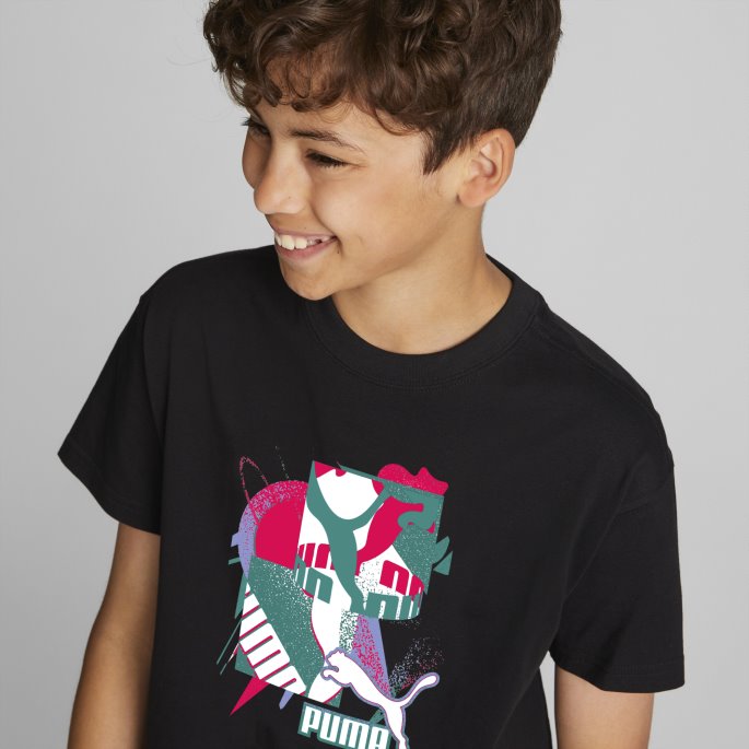 Puma På Tilbud Svart Fandom Tee Ungdom