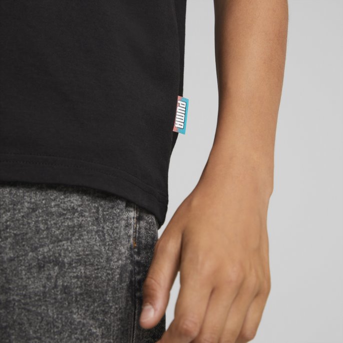 Puma På Tilbud Svart Fandom Tee Ungdom