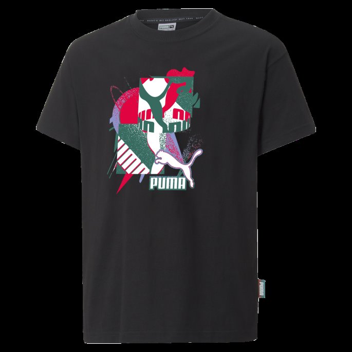 Puma På Tilbud Svart Fandom Tee Ungdom