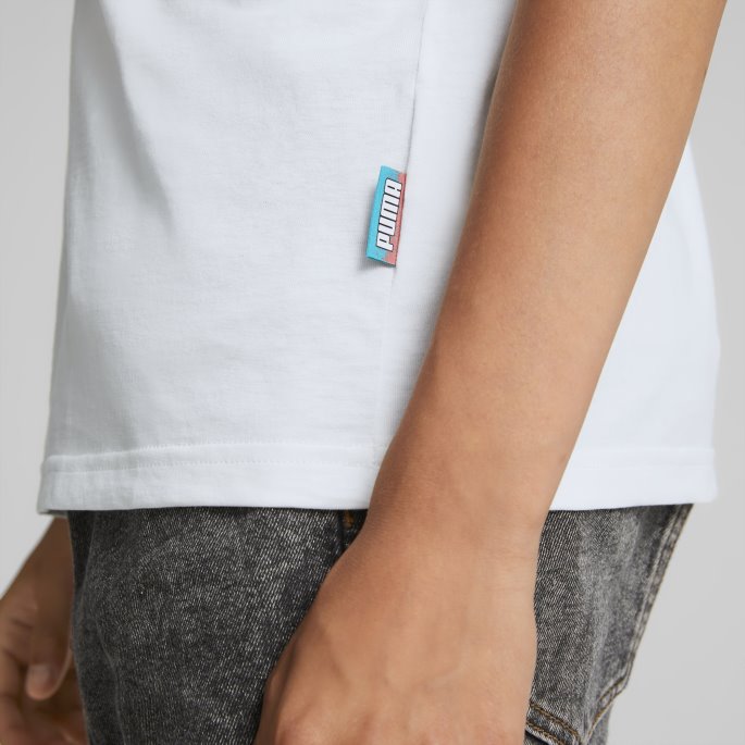 Fandom Tee Ungdom Hvit Puma På Salg