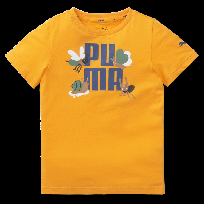 Puma På Salg Tangerine Small World Tee Barn