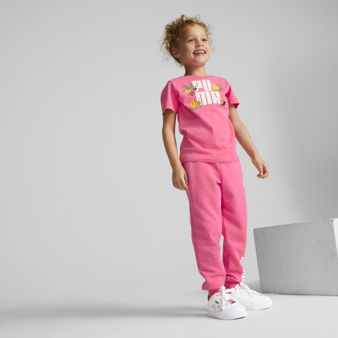 Puma På Tilbud Solnedgang Rosa Liten Verden Tee Barn
