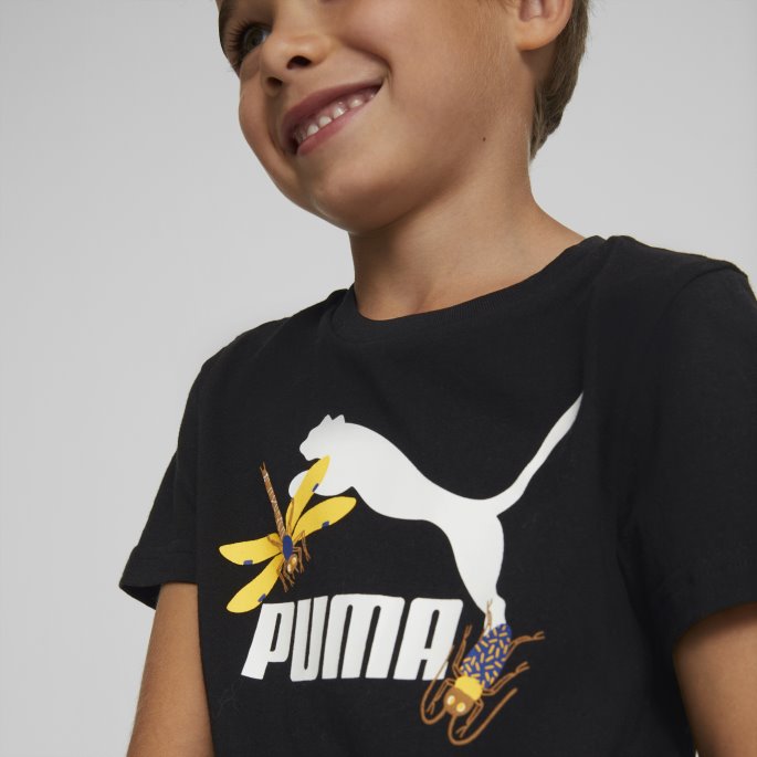 Svart Puma På Salg Small World Tee Barn