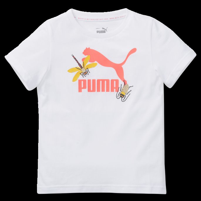 Puma På Tilbud Small World Tee Barn Hvit