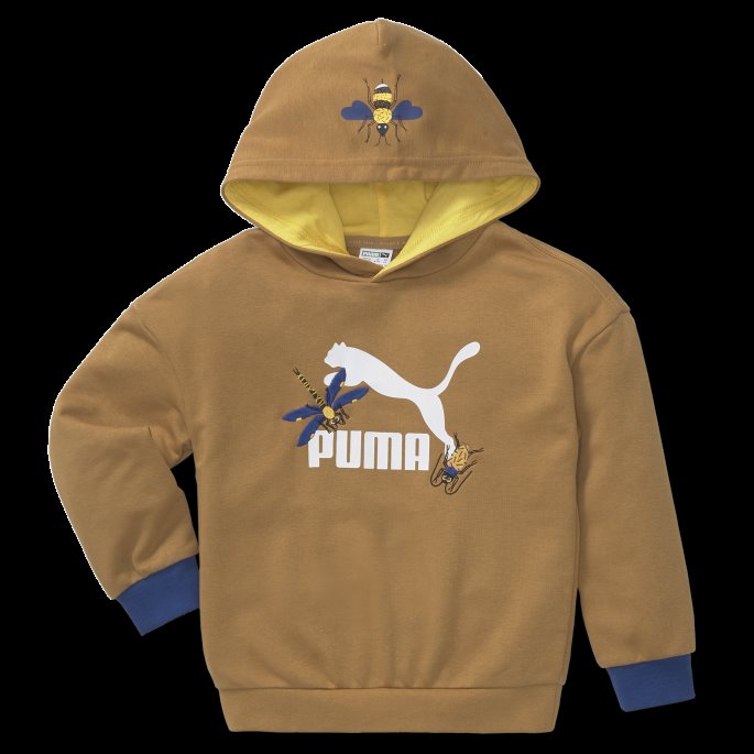 Puma På Tilbud Small World Hettegenser Barn Desert Tan