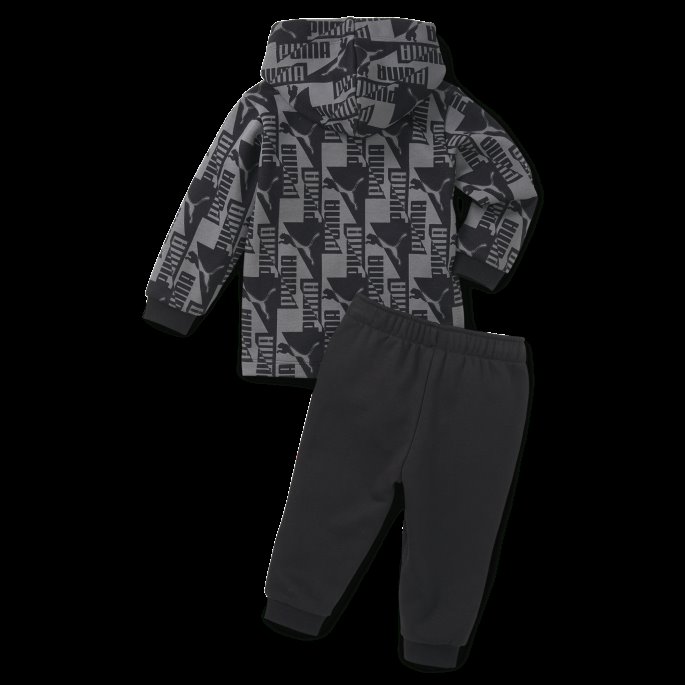 Minicats Puma På Tilbud Power Jogger Suit Baby Black