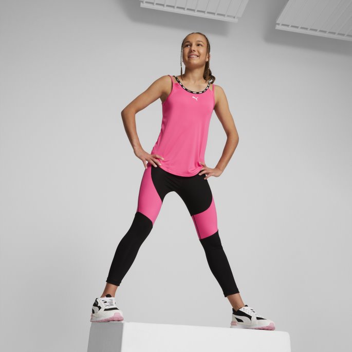 Puma På Tilbud Sterk Treningsgenser Store Barn Solnedgang Rosa
