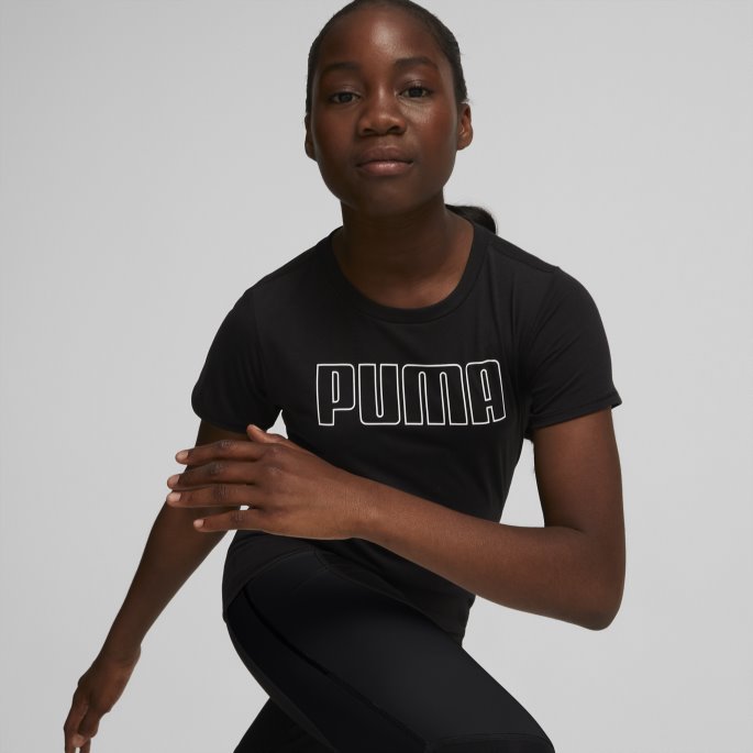 Svart Puma På Salg Favoritter Ungdomst-skjorte